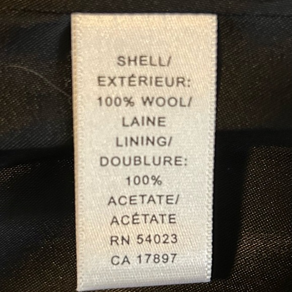 Banana Republic Black Wool Tweed Long Jacket & Skirt 2-Piece Suit Size 4 - Picture 13 of 13